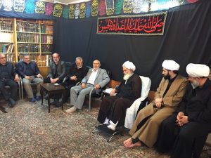 Iğdır'daki cami alimleri ve imamları öğrenci Şii'nin Ayetullah Əl Uzma Duzduzani Tebrizi ile görüştüler