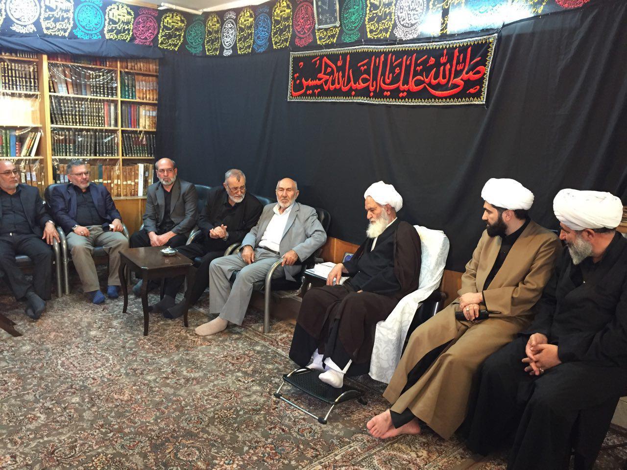 Iğdır'daki cami alimleri ve imamları öğrenci Şii'nin Ayetullah Əl Uzma Duzduzani Tebrizi ile görüştüler